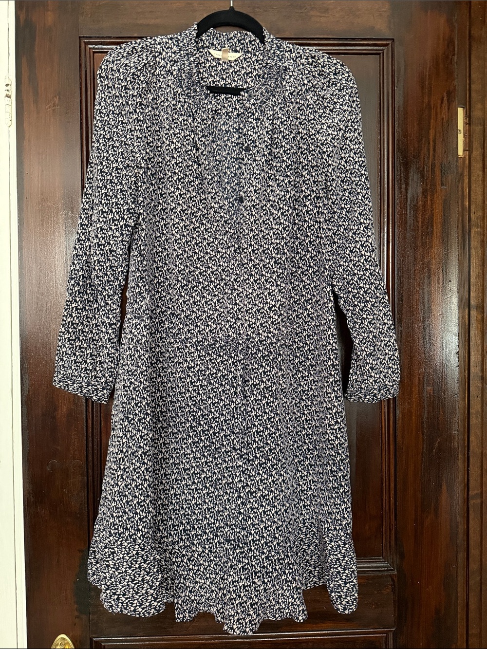 Rebecca Taylor Long-Sleeve silk A-Line Dress